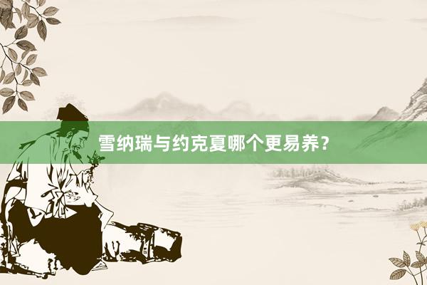 雪纳瑞与约克夏哪个更易养？